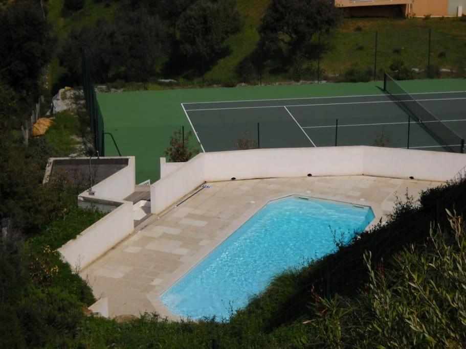 T3 En Rdj Pour 6 Pers Dans Residence Avec Piscine Propriano  Exterior foto