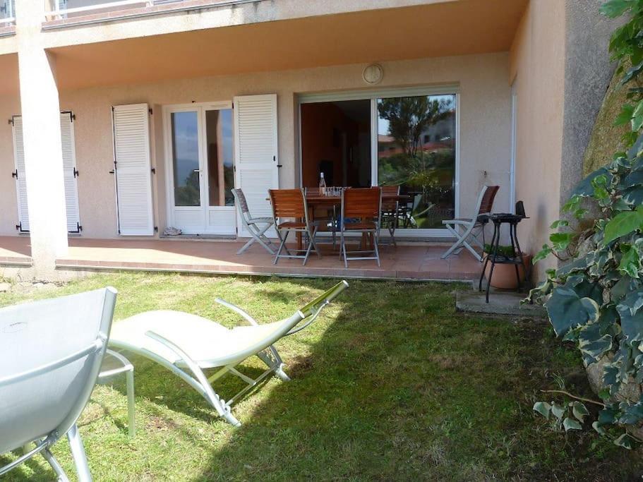 T3 En Rdj Pour 6 Pers Dans Residence Avec Piscine Propriano  Exterior foto